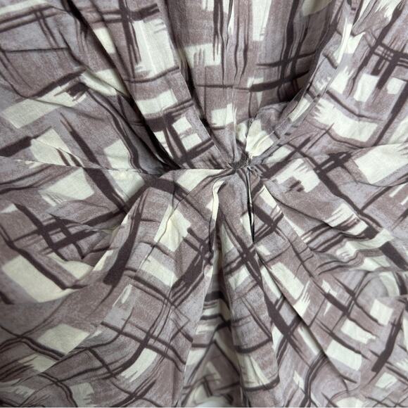 MARNI Blouse Top Size 8 Made in Italy Abstract Print Twist Front Quiet Luxury - Picture 3 of 8